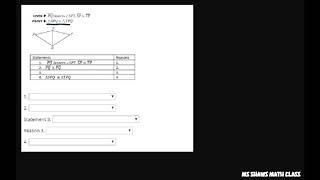 Prove Triangle Congruency with Two Column Proof