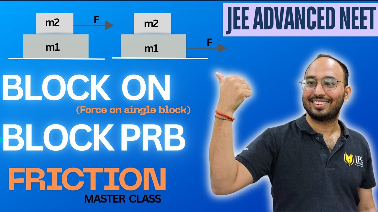 Mastering Block on Block Problems in Friction | Force Applied on One Block | Class 11 |JEE NEET FR05