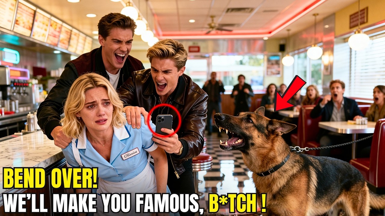 “BEND DOWN, SL*T.” They Filmed a Prank on Rookie Waitress — Until the SEAL’s K9 Snatched the Phone