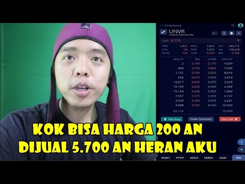 Emiten saham Aneh -Kok bisa harga 200 san sekarang dihargai 5.700 an analisa review harga wajar UNVR