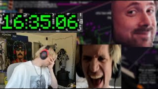xQc Throws A Sub 17 Minecraft Speedrun