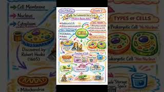 #education science book chapter 2 on short for recap and study table 📕📔class 9 chapter name cell