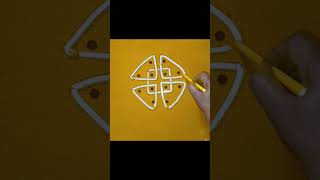 4×2 #easy rangoli design #easy muggulu design #simple #rangoli shorts #muggulu shorts #ytshorts