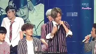 Baekhyun imitating Kai dance style