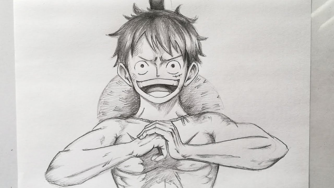 Drawing Simple Anime  How To Draw Luffy Easy  YouTube