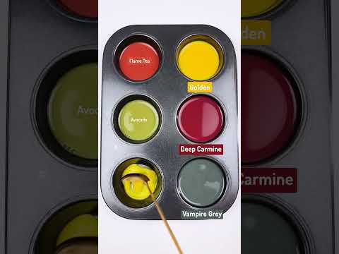 Creative Satisfying Color mixing recipes #colormixing #asmart #acrylic #colors #shorts