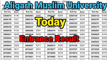 AMU today result 2023 | amu today result 2023 | amu selected list 2023 | amu result 2023 | amu 2023
