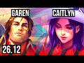 GAREN vs CAITLYN (TOP) | Good KDA: 10/1/3 | EUW Diamond | 26.12