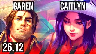 GAREN vs CAITLYN (TOP) | Good KDA: 10/1/3 | EUW Diamond | 26.12