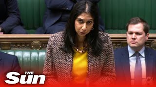 Suella Braverman gives an update on the migrant boat that capsized killing four