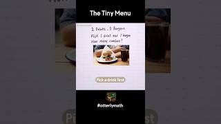 The Tiny Menu🦦 #probability #studywithme