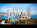 FLYING OVER TURKEY (4K UHD) - Relaxing Music Along With Beautiful Nature Videos - 4K Video HD