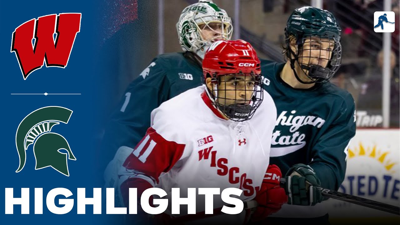 Wisconsin vs Michigan State | NCAA College Hockey | Highlights - January 15, 2026