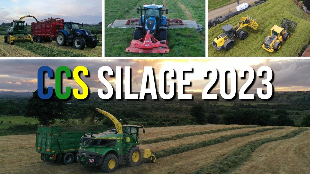 CCS SILAGE 2023 with their new JOHN DEERE 9700i & T7.260 and Butterfly mowers!!