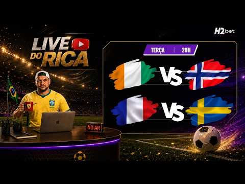 Live do Rica - Pós rodada (França x Suécia / Costa do Marfim x Noruega)