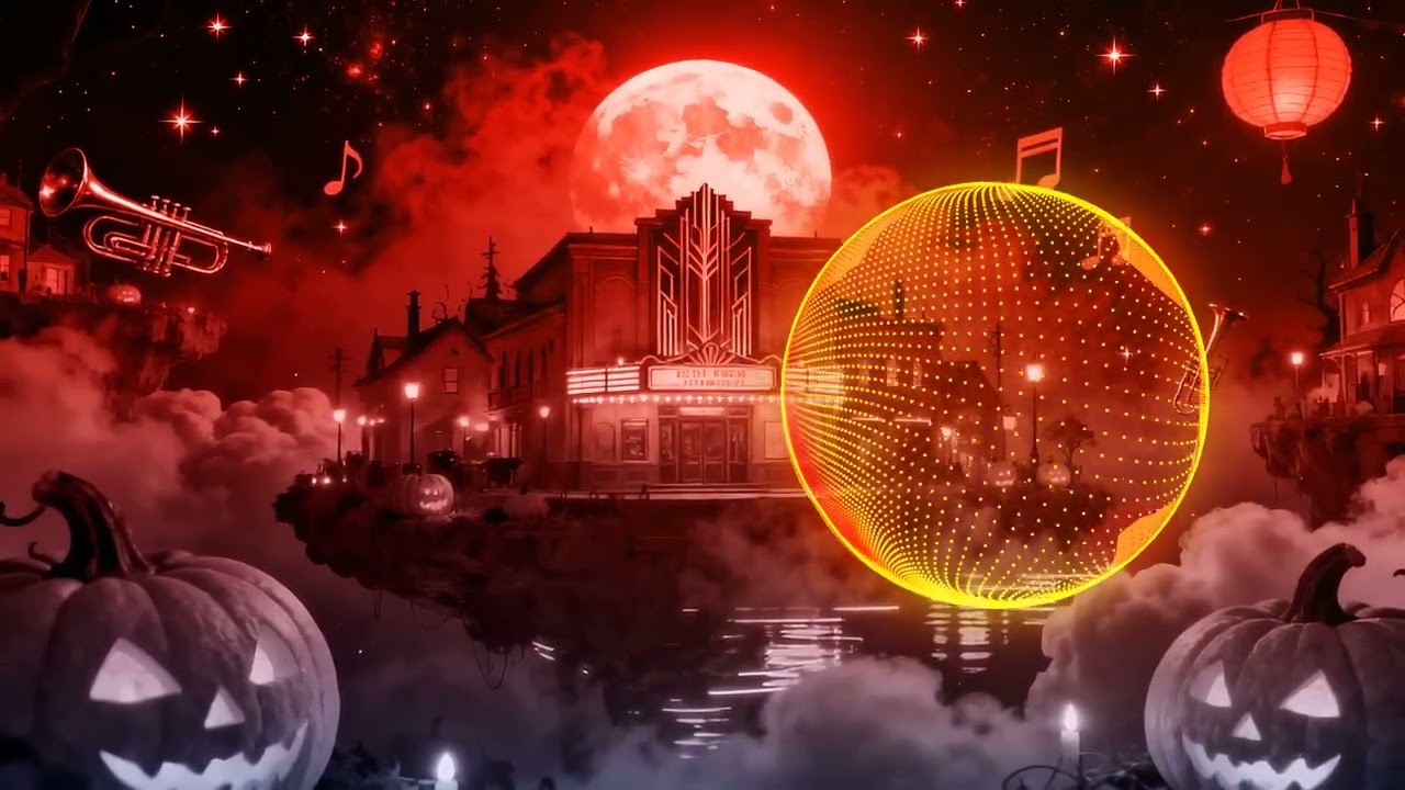 Cosmic Halloween Jazz Lounge — 1930s Retro Disney Atmosphere | Relax, Focus, Study