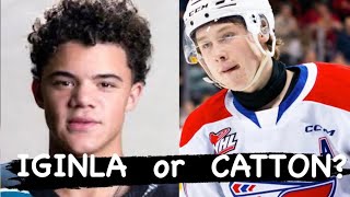 NHL DRAFT PREVIEW: BERKLY CATTON OR TIJ IGINLA?  #nhldraft #nhldraft2024 #sphere #nhl24