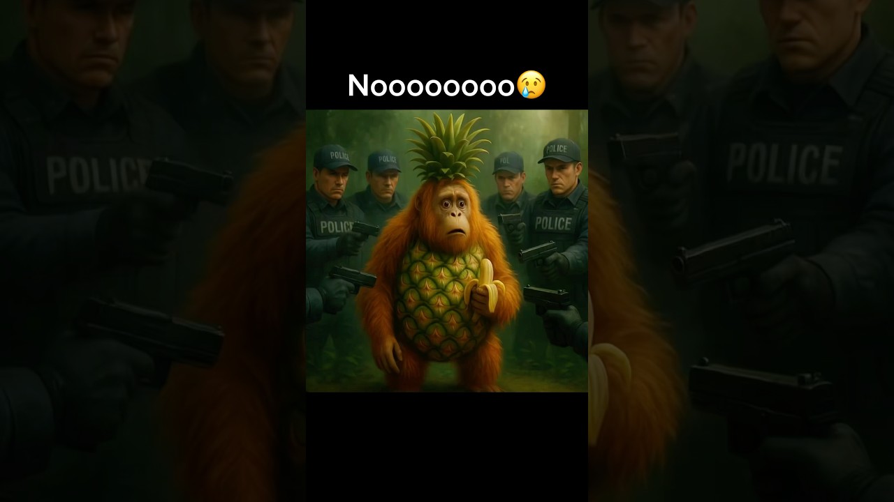 Noooooo Orangutini Ananassini in prison😢 la policia😢