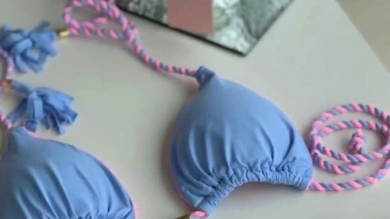 Trança de dois fios para alcinha de biquínis