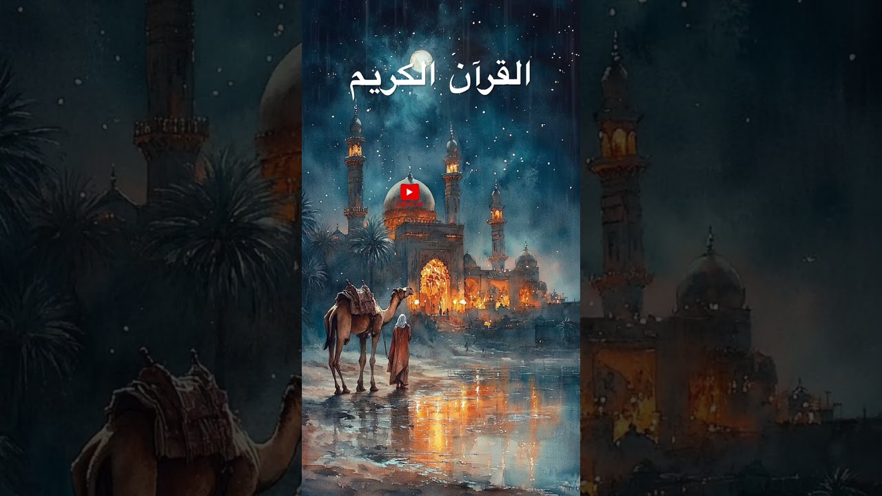 Al Quran Al Karim Soothing Translation | with raindrops and thunder sound effects use headphones 🎧