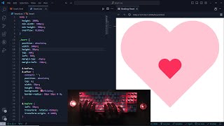 ASMR Coding|CSS3 Beating Heart| HTML CSS| No Talking