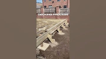 Decking Process [ 2 person job ] #carpentry #joinery #viral