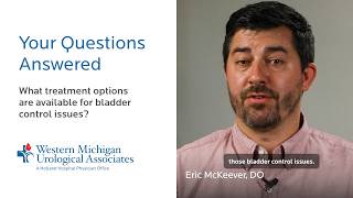 What treatment options are available for bladder control issues