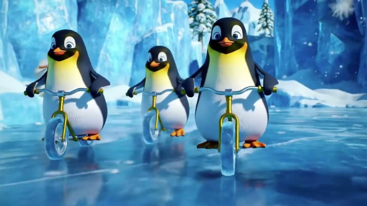 Winter Song |Fun in the Snow | Penguins Attention | penguin cartoon | Adventure in snow |Animal song