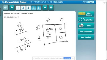 4th grade - go math - chapter 3 test review -?s 1-5