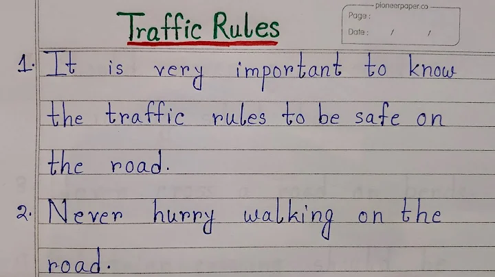 10 Lines On Traffic Rules | Essay On Traffic Rules In English | Road Safety Rules