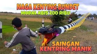 Layagan Naga Kentring Bundet Saingan Naga Kentring Manik Milik Bocil Pajangan Terbang Di Jls Bantul