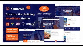 Kaouwa - WordPress Construction Building Theme | Themeforest Templates