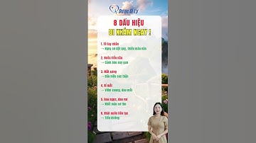 8 Dấu hiệu đi khám ngay #duocsily #dsly #chamsocsuckhoe #suckhoe #songkhoe