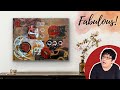 Transforming Gelli Prints into Stunning Mixed Media Collage Painting on Canvas