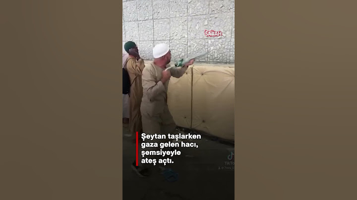ŞEYTAN TAŞLARKEN GAZA GELEN HACI ŞEMSİYE İLE ATEŞ AÇTI