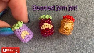 3D beaded jam jar tutorial