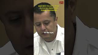 Man who killed 6 year old in DUI crash cries during sentencing