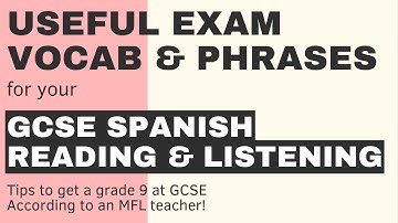 GCSE SPANISH READING & LISTENING REVISION | USEFUL EXAM VOCABULARY & PHRASES!