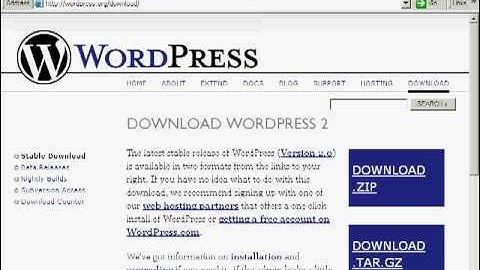 How To Setup Wordpress Blog - Download & Unzip