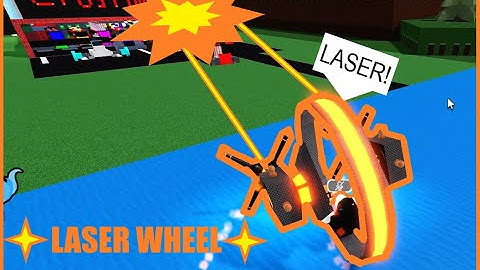 (DESTRUCTIVE BUILD TRICK IN BUILD A BOAT FOR TREASURE ROBLOX) LASER WHEEL