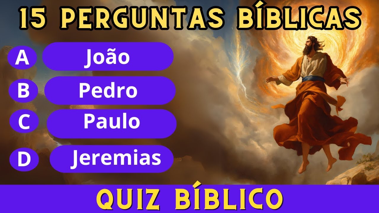 63 Perguntas Bíblicas: Quiz (nível médio) - Bíblia