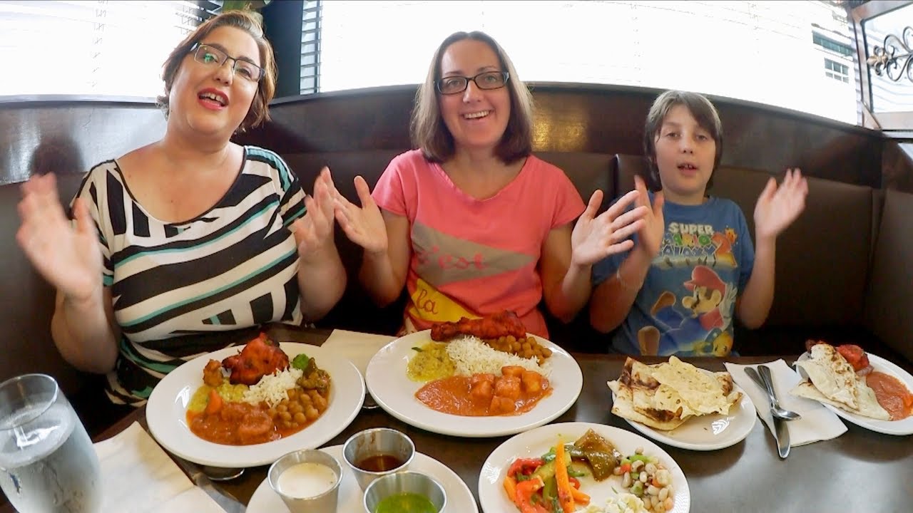 Indian Lunch Buffet | Gay Family Mukbang (먹방) - Eating Show