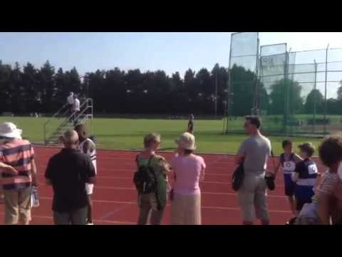 Croydon harriers U13 relay, Ebisham at Kingsmeadow 19/5/14