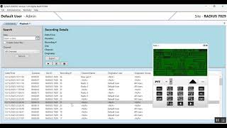 SyTech RADIUS Graphical User Interface - Recording and Playback