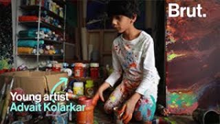 Advait Kolarkar began painting even before he could walk! 🎨👦🏽