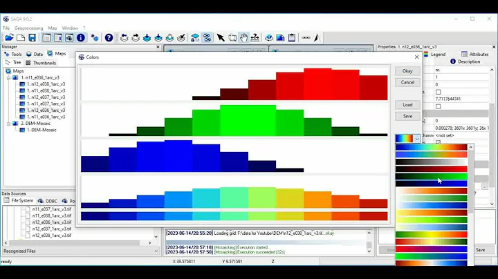 How to Mosaic or combine DEM  datasets/tiles  using SAGA GIS