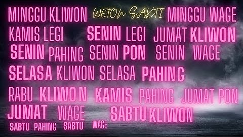 Weton SAKTI AURA SUPRANATURAL TINGKAT TINGGI Mata BATIN KODAM PENDAMPING LELUHUR MENJAGANYA !!!