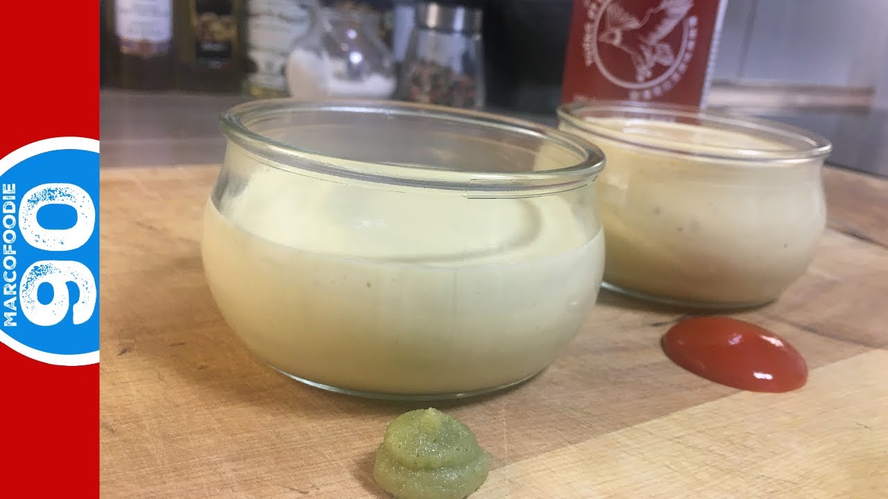 How to make Tasty Homemade Siracha and Wasabi Mayonaise Reciepe | by Marcofoodie90 | - YouTube