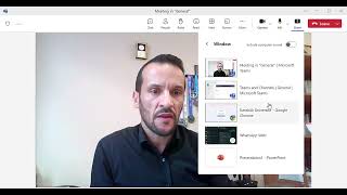 كيفية مشاركة الشاشة في اجتماع ميكروسوفت تيمس how to share screen on microsoft teams screenshot 4