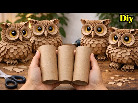 Before You Throw Away Toilet Paper Rolls… Watch This! 🤯 DIY Owl Craft